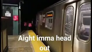 (Not my video) Emergency Brakes pulled on an R160 (G) Train - BEST CAPTION!