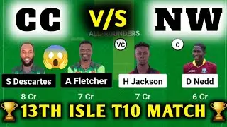 CC VS NW / CC VS NW Dream11 / CC VS NW Dream11 Prediction / CC VS NW Dream11 Today Match