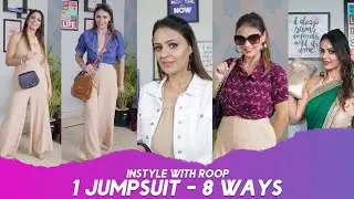 ONE JUMPSUIT-8 OUTFIT IDEAS|| How to style a jumpsuit