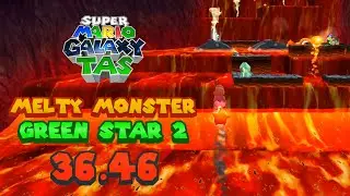 [TAS] Super Mario Galaxy 2: Melty Monster Green Star 2 in 36.46s