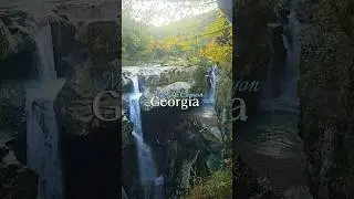when the earthquake split the earth [Martvili canyon] #georgia #travel #earthquake