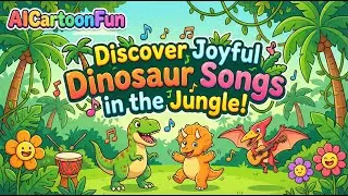 🦖🎵 Singing Safari 🌴 Discover Joyful Dinosaur Songs in the Jungle!