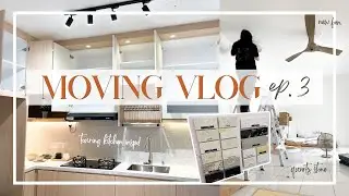 MOVING VLOG, выпуск 3 &hearts; Установка вентилятора и освещения, установка гостевой кровати, демонстрационный зал кухни | RSKU Harmoni Elmina 1