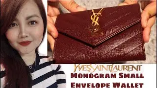 YSL Monogram Small Envelope Wallet Unboxing + Short Review + What Fits