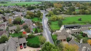 Crudwell Wiltshire aerial  UK