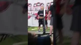 Amit Sapir squatting with Chris Duffin