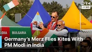 MUST WATCH Moment as German Chancellor Merz Flies Kites With PM Modi in India | AC1G