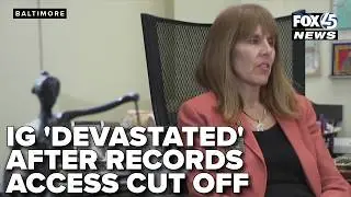 'Devastated': Baltimore IG speaks out after City Hall cut off records access