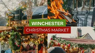 Winchester Christmas Market 4K 🎄 Festive Tour & Cosy Scenes