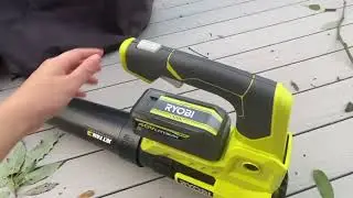 RYOBI 110 MPH 525 CFM 40 Volt Lithium Ion Cordles Bare Tool Leaf Blower + Battery Review