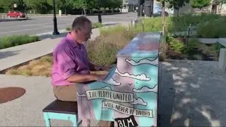 Preparing public pianos for the season