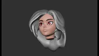 Alita Hair Sculpting in Zbrush
