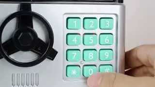 Electronic piggy bank - safe LIVMAN 88150 with automatic money bills and coins insertion