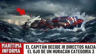 El capit&aacute;n dirige el barco directamente hacia un hurac&aacute;n.