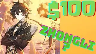 Spending $100 to Summon Zhongli come and find out genshin impact