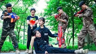 Xgirl Nerf Films: Two Sister Cherry Warriors SEAL X Girl Nerf Guns Criminal Alibaba Case Fight !