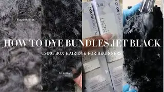 How To Dye Curly Hair Extensions Jet Black Using Box Dye for Beginners