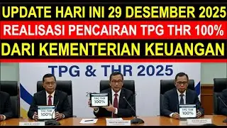Breaking news tanggal 29 desember realisasi tunjangan sertifikasi guru TPG THR 100 persen 2025