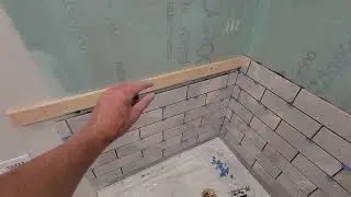 How to fix uneven grout lines during shower tile install