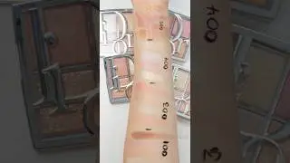 Dior Backstage Glow Face Palettes! Swatches: 001 Universal, 003 Pearly Peach, 004 Rose Gold & 005