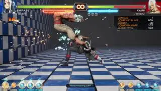 FIGHTING EX LAYER: Shirase 63 hit combo (Infinity Gougi) 7 supers in 1 combo