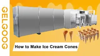 How to Make Ice Cream Cones Crispy ➙ Cone Manufacturing Machine