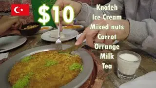 Kunafa in Taksim, Istanbul - Turkish Desserts Price - Shopping Tour