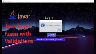 Java Tutorial | Part 4 | How to validate Login Form and verify user