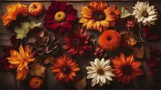 Enchanting Autumn Flowers Screensaver | Fall Thanksgiving Aesthetic Desktop & Wallpaper Background