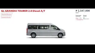 2026 Toyota Hiace GL Grandia Tourer 2.8 AT