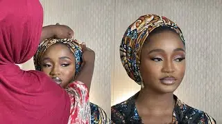 TRENDY ANKARA TURBAN TUTORIAL | HOW TO TIE  ANKARA TURBAN | AFRICAN PRINT HEAD TIE 