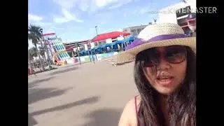 Pool and water slide in circus circus Las Vegas