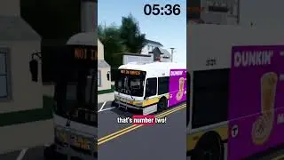 how many dunkin&rsquo;s can I visit? | 🎮 Boston Bus Simulator on Roblox #roblox #bus #netransit #fun #sim