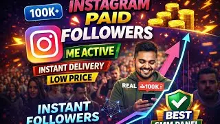 Instagram Paid Followers Lifetime Active Instant Delivery | Low Price Best SMM Panel for Growth