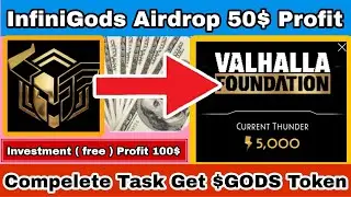 InfiniGods Airdrop | InfiniGods $16  Million Fundraising | Compelete Mossion Get $GODS Token |