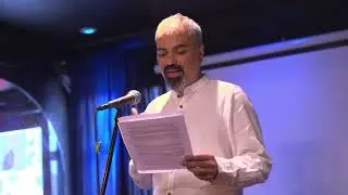 Ahmet Dogan, Turkish reporter, at the Voices of Freedom reading series (September 2023)