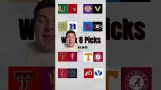 Прогнозы на студенческий футбол на 8-ю неделю 👀🔥🏈 #collegefootball #cfb #predictions