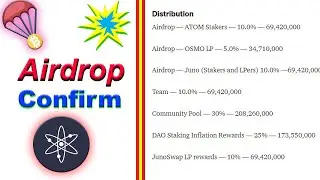 🆘Urgent 🔥 Airdrop Confirmed (Cosmos) #Airdrop #Bitcoin #Earnfreecrypto #cryptocurrency