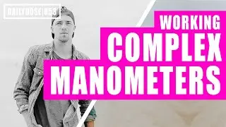 FE EXAM FLUID MECHANICS - COMPLEX MANOMETER | FE EXAM PRACTICE PROBLEM | DAILYDOSE 053