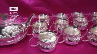 In this video we will see pure silver glass designs with weight and price 2025 999 pure silver glass