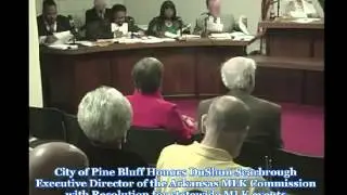 DuShun Scarbrough is honored by the City of Pine Bluff, AR with a Resolution