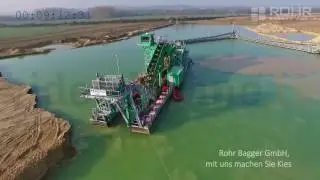 Плавучий многоковшовый экскаватор производства Rohr Bagger GmbH