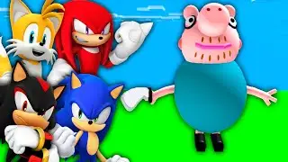 The Sonic Team Survive Daddy Pig The Killer in Roblox