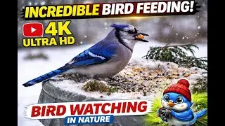 🔴 LIVE Ultra 4K Backyard Bird Feeding 🐦 | Calm Nature & Pet TV Relaxation