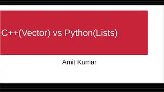 Time Complexity: Comparing C++(vector) and Python(list)