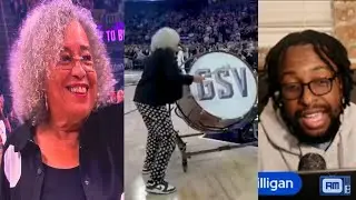 Angela Davis goes to the Golden State Valkyries-Indiana Fever game