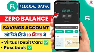fi money zero balance account opening online | fi money bank account opening | federal bank account