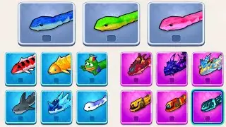 Snake Clash: .iO From Level 1400 to Level 2400 All BOSS Fight #257