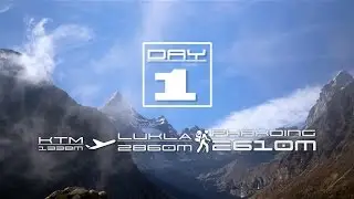 day 1- Everest Base Camp via Gokyo. (ktm to lukla to phakding)