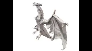 折紙（origami）奥杜因（Alduin）世界を喰らいし者 The World eater スカイリム